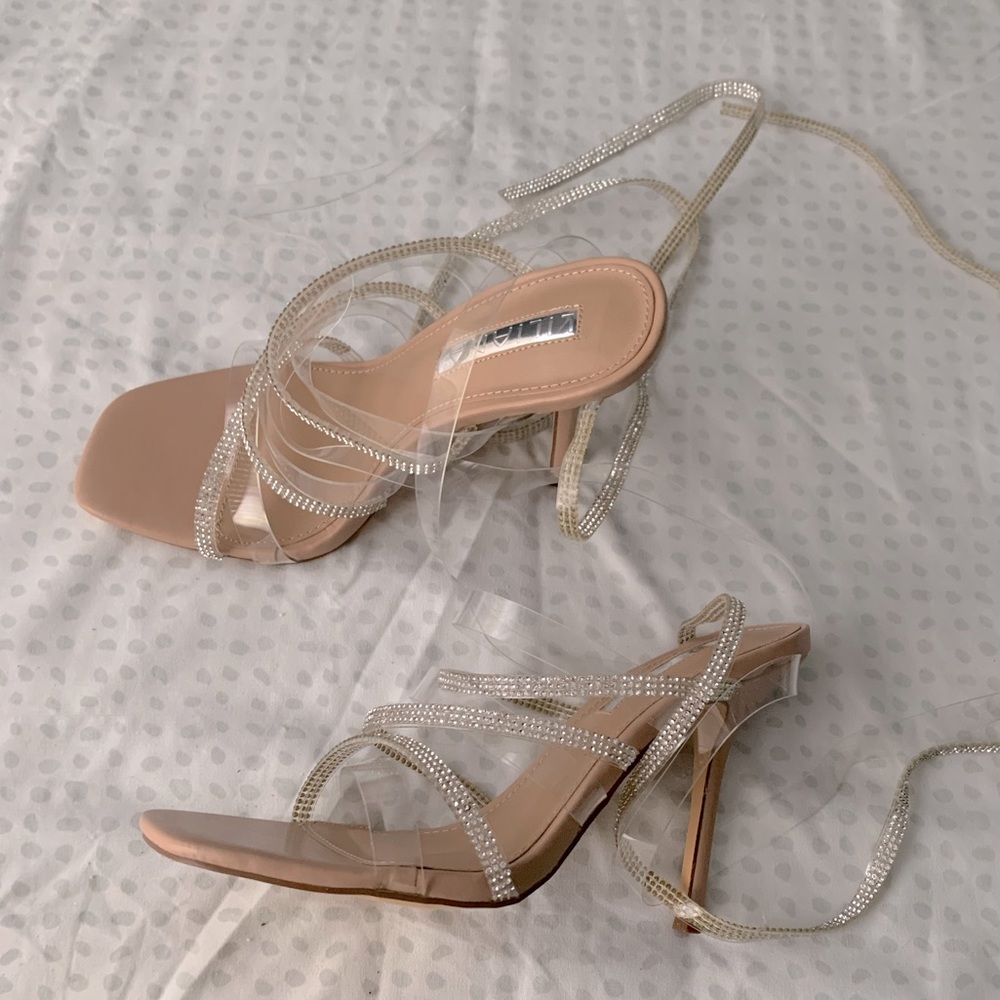 High heels rhinestone